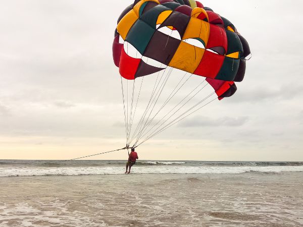 Parasailing at Goa Beach