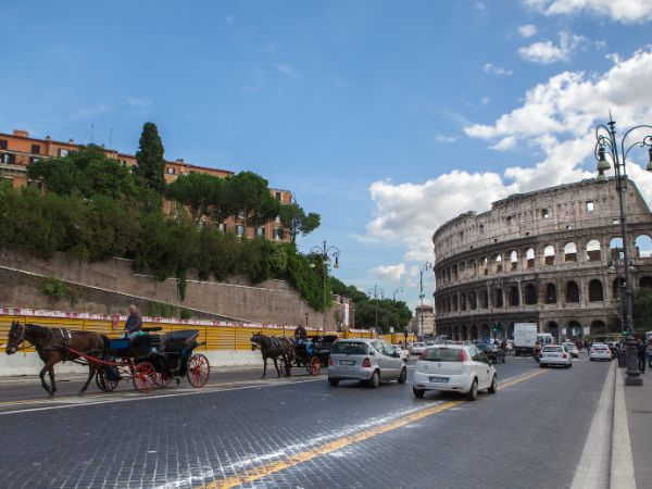 Street near Colosseum, Rome