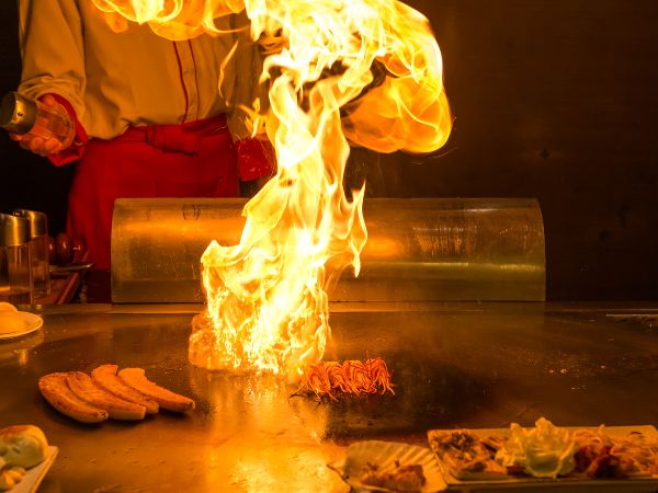 Hawaiian teppanyaki food at Hilton Hawaii Village Beach Resort